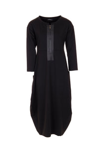 22534- Pleather Zip Dress - Peruzzi