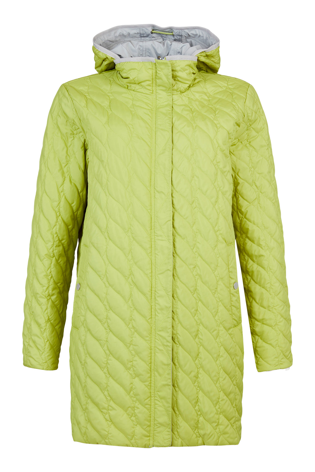 657- Lime/Grey Reversible Rain Coat - Frandsen