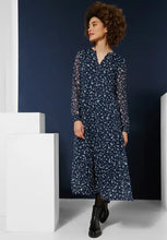 Load image into Gallery viewer, 143434- Navy Chiffon Tunic Dress - Street One