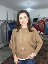 Load image into Gallery viewer, Kate &amp; Pippa Milano Batwing Knit A/W 21 - Tan