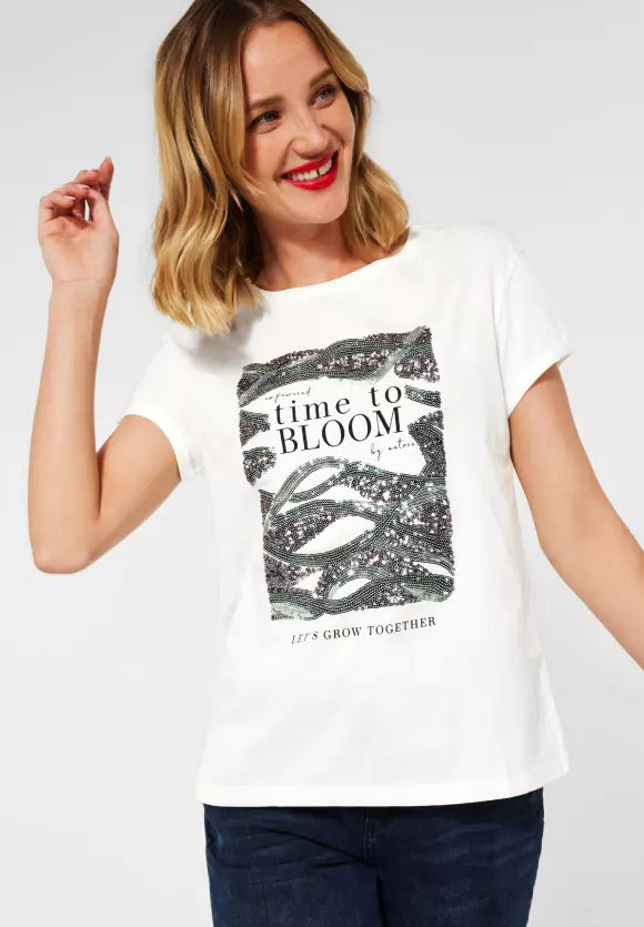318515- Sequence Off White T- shirt- Street One