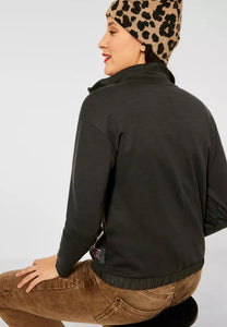 211565- Olive Green Zip Jacket- Street One