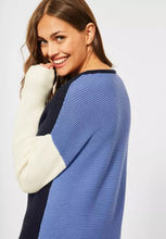 Load image into Gallery viewer, 301819- Navy Colourblock  Jumper- Cecil