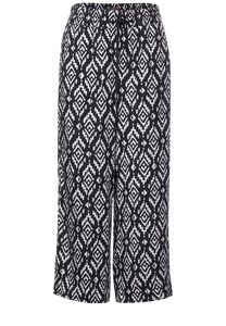 375222- Casual Fit Print Trousers - Cecil