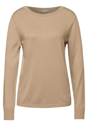 301806- Classic Beige Jumper - Street One