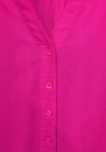 Load image into Gallery viewer, 343500 Button Front Top with Full length Sleeves Pink- Street One