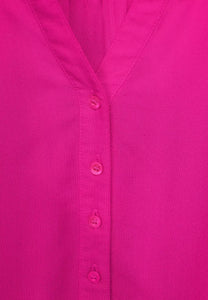 343500 Button Front Top with Full length Sleeves Pink- Street One
