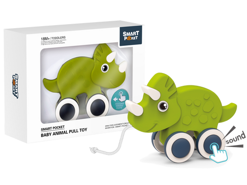 Baby animal pull toy - Dino