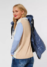Load image into Gallery viewer, 302027- blue and sand pullover- Street One