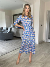 Load image into Gallery viewer, Kate &amp; Pippa Luca Shirt Dress - Blue