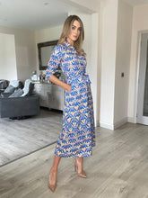 Load image into Gallery viewer, Kate &amp; Pippa Luca Shirt Dress - Blue