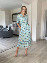 Load image into Gallery viewer, Kate &amp; Pippa Luca Shirt Dress - Aqua