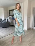 Load image into Gallery viewer, Kate &amp; Pippa Luca Shirt Dress - Aqua