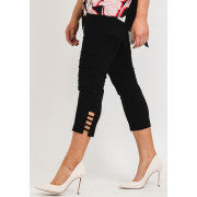 102 Personal Choice Crop Trousers - Black