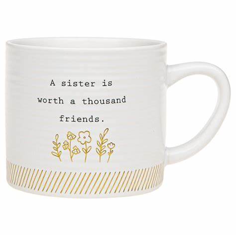 Thoughtful words mug-sister